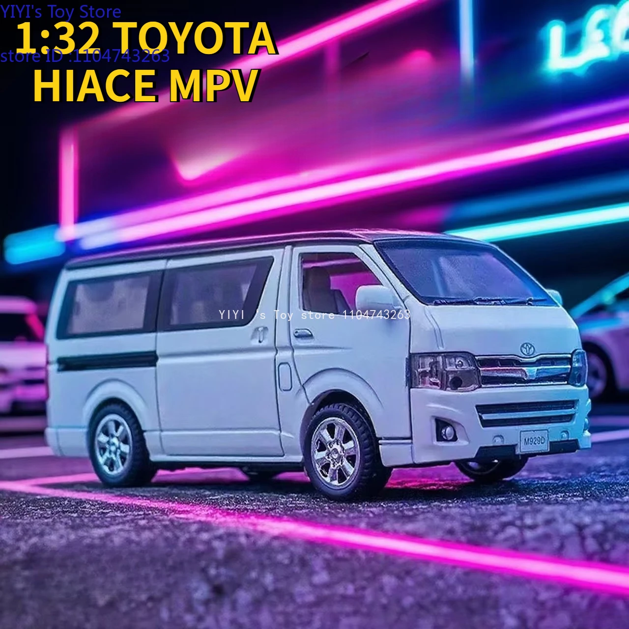1:32 TOYOTA HIACE MPV Alloy Car Model Diecasts Metal Toy Vehicles Car Model Simulation Sound and Light Collection Toy Gift 
1:32 TOYOTA HIACE MPV Alloy Car Model Diecasts Metal Toy Vehicles Car Model Simulation Sound and Light Collection Toy Gift
