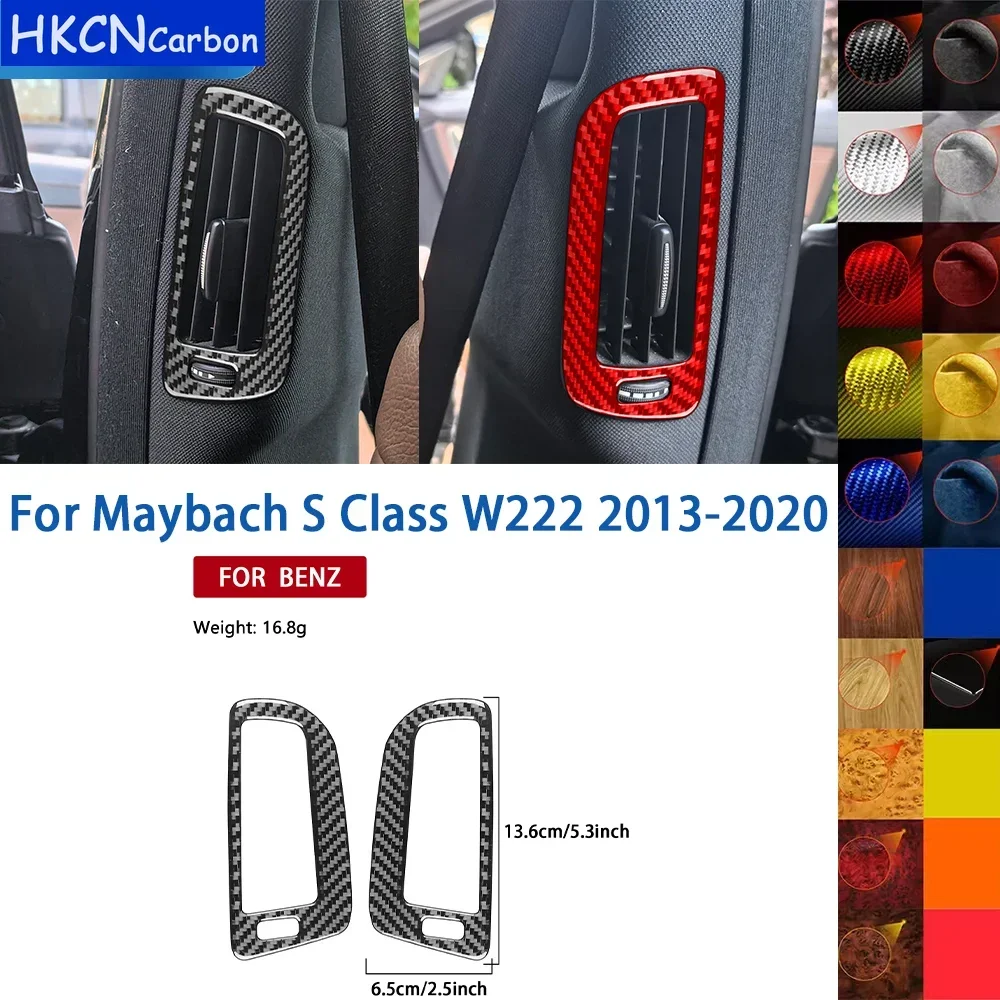 For Maybach S Class W222 2013-2020 Real Soft Carbon Fiber B Pillar Air Outlet Decoration Frame Protection Sticker Accessories
For Maybach S Class W222 2013-2020 Real Soft Carbon Fiber B Pillar Air Outlet Decoration Frame Protection Sticker Accessories