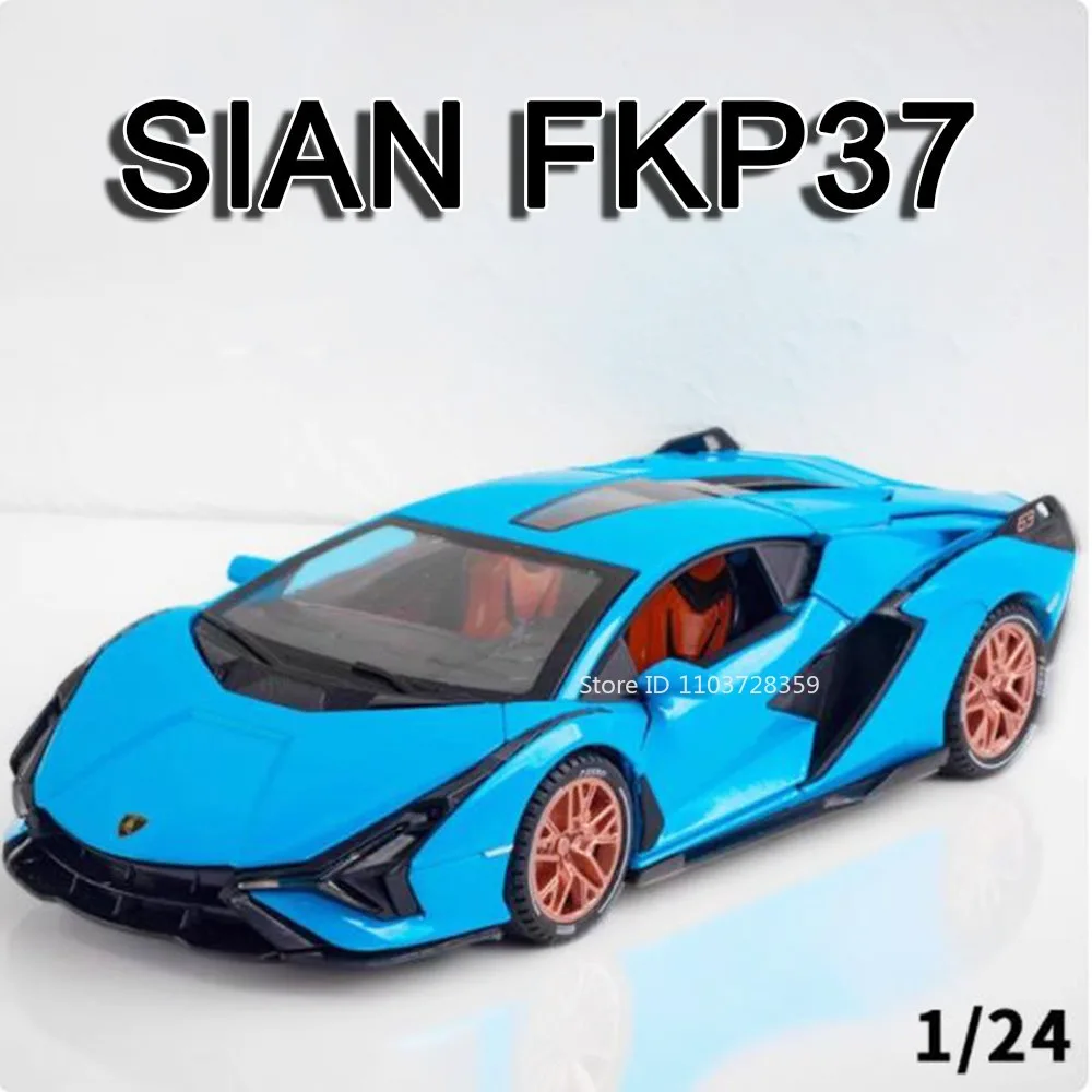 1:24 Scale SIAN FKP37 Sports Car Toy Models Alloy Diecast REVUELTO Supercars Sound Light Doors Opened Pull Back for Kids Gifts
1:24 Scale SIAN FKP37 Sports Car Toy Models Alloy Diecast REVUELTO Supercars Sound Light Doors Opened Pull Back for Kids Gifts