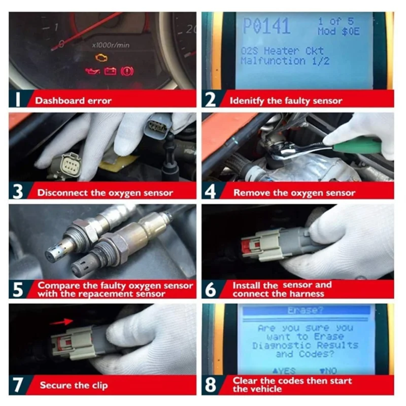 Oxygen Sensor 36531-P07-003 36531-P2M-A01 36531-P2M-A02 For Honda Civic L4 1.5L 1.6L MFI 1992- 2000
Oxygen Sensor 36531-P07-003 36531-P2M-A01 36531-P2M-A02 For Honda Civic L4 1.5L 1.6L MFI 1992- 2000