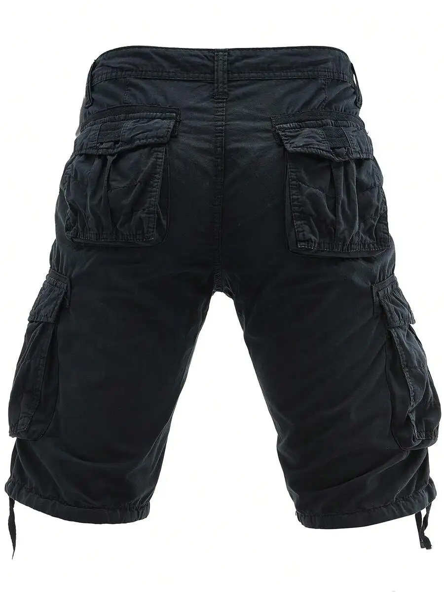 Men’s Solid Black Cotton Cargo Shorts With Flap Pockets, Lightweight Breathable For Outdoor Hiking Camping And Daily Summer Wear
Men’s Solid Black Cotton Cargo Shorts With Flap Pockets, Lightweight Breathable For Outdoor Hiking Camping And Daily Summer Wear