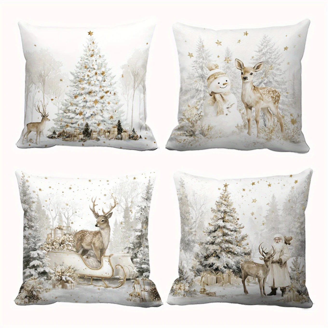 1PC 2D Flat Christmas Winter Wonderland Throw Pillow Covers Vintage Gold Neutral Holiday Decorative Pillowcases for Sofa Couch
1PC 2D Flat Christmas Winter Wonderland Throw Pillow Covers Vintage Gold Neutral Holiday Decorative Pillowcases for Sofa Couch