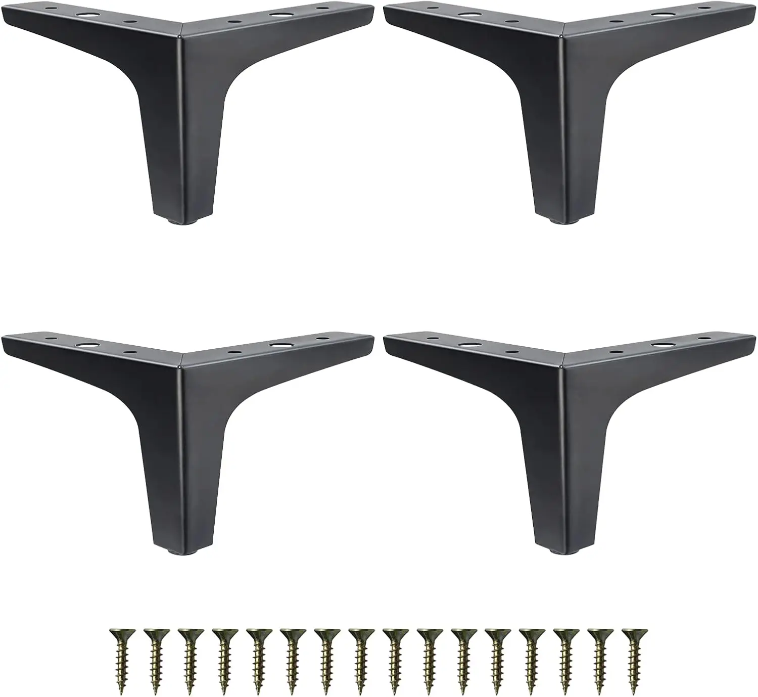 4 Inch Metal Furniture Legs Black, Heavy Duty Set of 4, Modern Couch Legs for Dresser Chair Bed Cabinet Table Ottoman Sofa DIY Replacement
4 Inch Metal Furniture Legs Black, Heavy Duty Set of 4, Modern Couch Legs for Dresser Chair Bed Cabinet Table Ottoman Sofa DIY Replacement