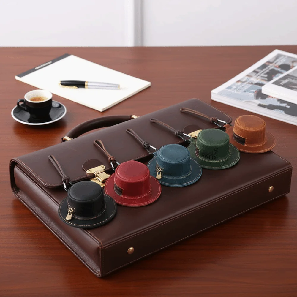 Polyester Fisherman Hat Pendant Pouch Leather Solid Color Cowboy Cap Hanging Bag Anti-splash Water Mini
Polyester Fisherman Hat Pendant Pouch Leather Solid Color Cowboy Cap Hanging Bag Anti-splash Water Mini