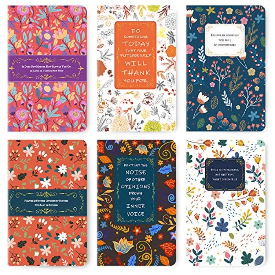 6 Packs Sewn-binding Pocket Notebook 96 Pages Lined, 48 Sheets,5"x 8" Sturdy 22LB/80GSM Heavy Weight Paper, Small Memo Notepad
6 Packs Sewn-binding Pocket Notebook 96 Pages Lined, 48 Sheets,5"x 8" Sturdy 22LB/80GSM Heavy Weight Paper, Small Memo Notepad