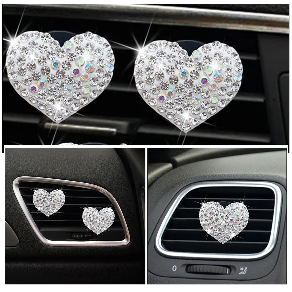 2Pcs Car Air Freshener Clip Heart Shaped Aroma Ornament Glass Material Durable Vent Diffuser Elegant Interior Decor 
2Pcs Car Air Freshener Clip Heart Shaped Aroma Ornament Glass Material Durable Vent Diffuser Elegant Interior Decor