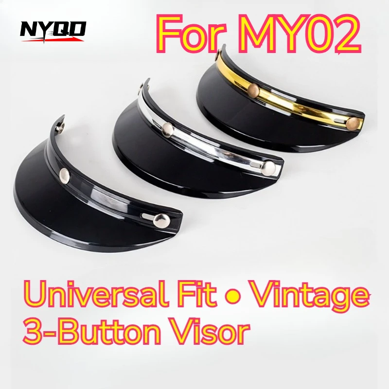 For MY02 Retro Motorcycle Helmet Visor Screw Sun Shield Peak Cap for 3/4 Helmet
For MY02 Retro Motorcycle Helmet Visor Screw Sun Shield Peak Cap for 3/4 Helmet