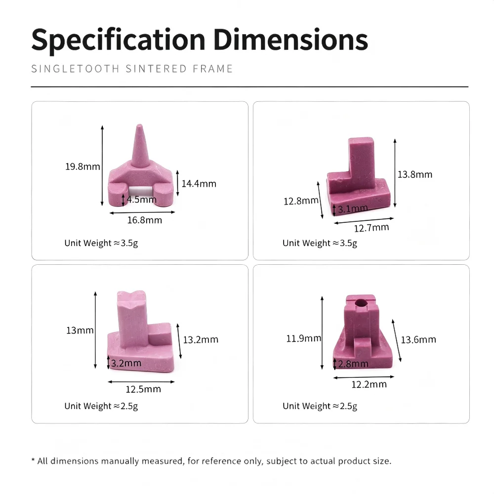 Dental Lab Single Tooth Ceramic Firing Pegs 4 Types Point/Flat/Slant/Hole Peg Porcelain Sintering Burning Rack For Crown Bridge
Dental Lab Single Tooth Ceramic Firing Pegs 4 Types Point/Flat/Slant/Hole Peg Porcelain Sintering Burning Rack For Crown Bridge