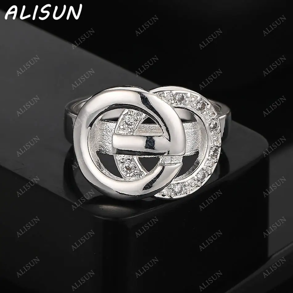 ALISUN 925 Sterling Silver Size 7-10 Zircons Letter Ring For Women Fashion Jewelry Charm Grace Noble Wedding Accessories 
ALISUN 925 Sterling Silver Size 7-10 Zircons Letter Ring For Women Fashion Jewelry Charm Grace Noble Wedding Accessories