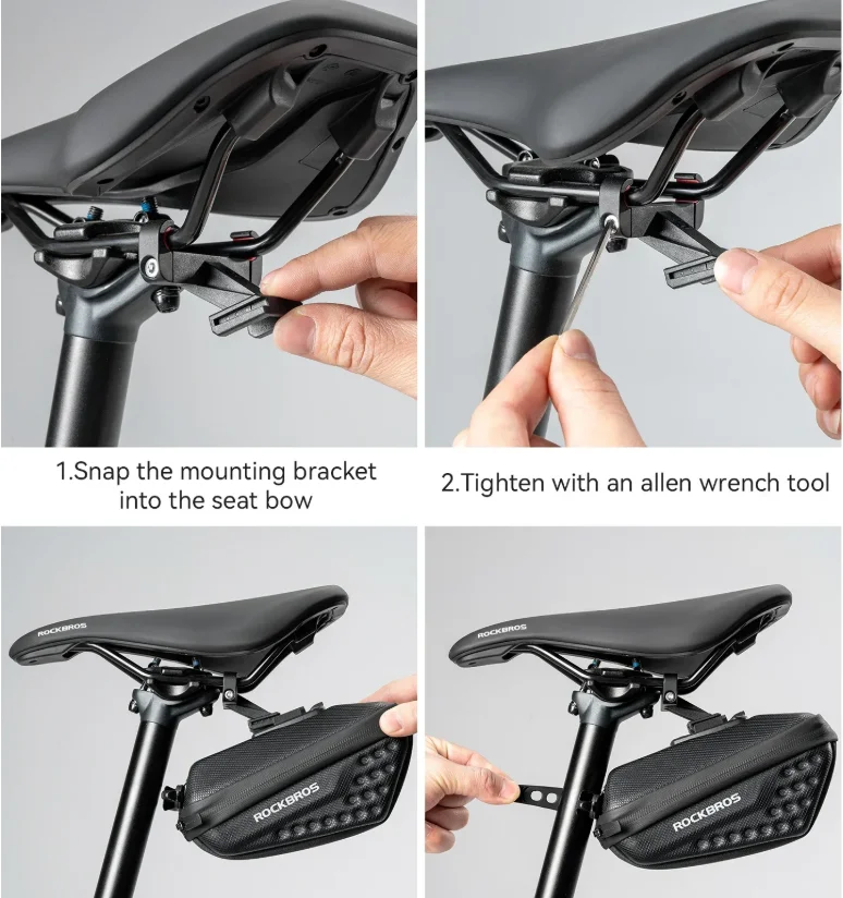 ROCKBROS 5 Patterns Bicycle Saddle Scratch Resistant High Gloss Bicycle Waterproof Saddle Bag with Tail Light Hard Shell Bag
ROCKBROS 5 Patterns Bicycle Saddle Scratch Resistant High Gloss Bicycle Waterproof Saddle Bag with Tail Light Hard Shell Bag