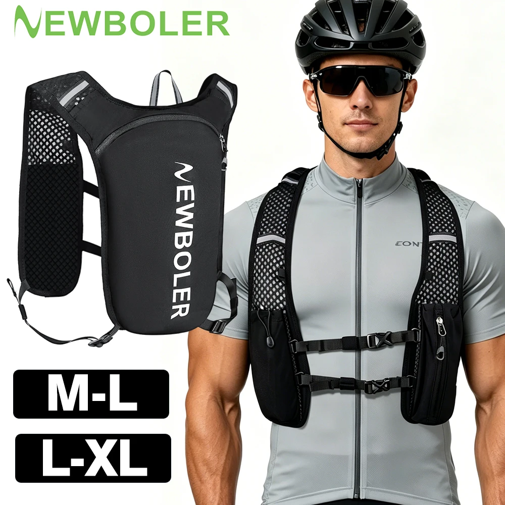 NEWBOLER M-L/L-XL Running Vest Unisex Water-Resistant Breathable Backpack for Running Hiking Cycling Trails Marathons
NEWBOLER M-L/L-XL Running Vest Unisex Water-Resistant Breathable Backpack for Running Hiking Cycling Trails Marathons