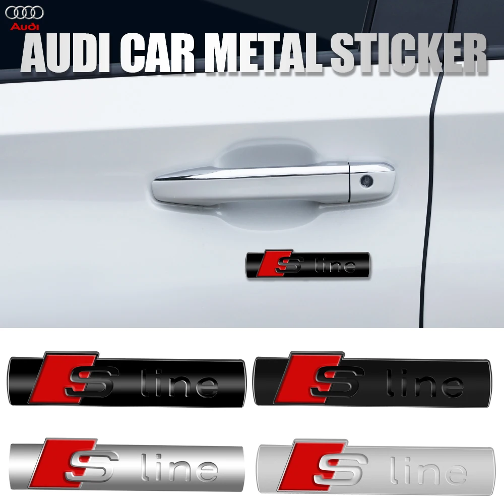1PCS 3D Metal S Line Logo Emblem Badge Stickers For Audi A3 A4 A6 C6 B8 8P Q3 B7 A5 A1 C5 8V Q5 B6 B9 RS Q7 A7 A8 S3 S4 8L Q6 Q4
1PCS 3D Metal S Line Logo Emblem Badge Stickers For Audi A3 A4 A6 C6 B8 8P Q3 B7 A5 A1 C5 8V Q5 B6 B9 RS Q7 A7 A8 S3 S4 8L Q6 Q4