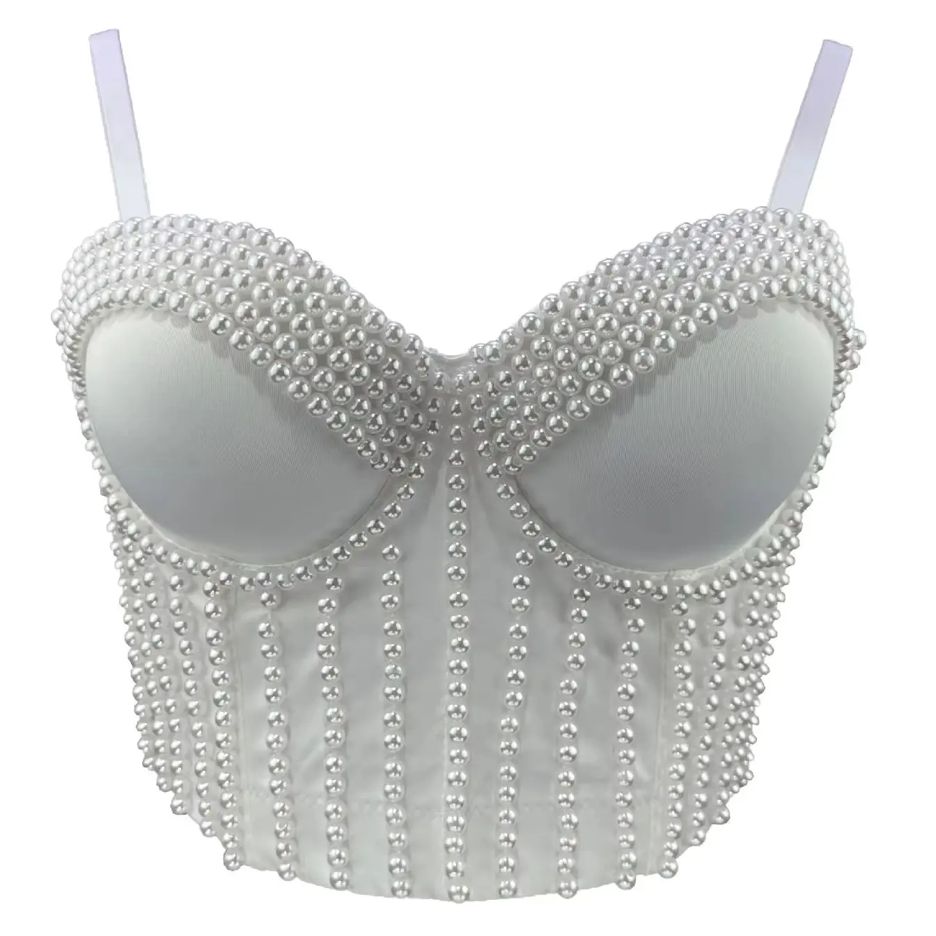 J760 Dropship White Black Beautiful Bras For Girls Women Sweet Memory Pearl Handmade Tank Top Strap Nightclub Performance
J760 Dropship White Black Beautiful Bras For Girls Women Sweet Memory Pearl Handmade Tank Top Strap Nightclub Performance