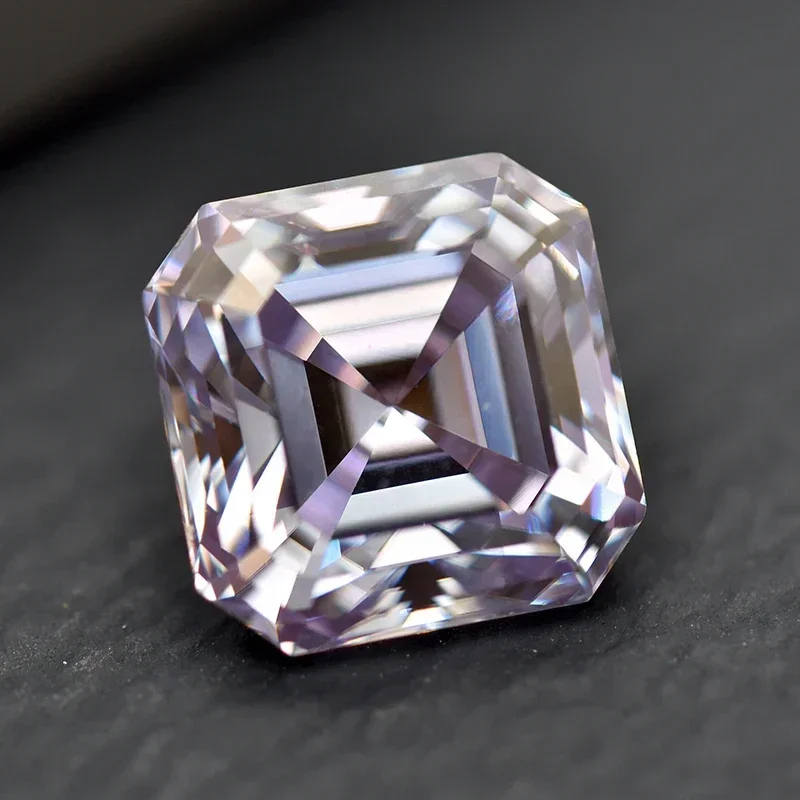 Moissanite Stone Light Purple Color Asscher Cut Lab Grown Diamond DIY Ring Necklace Earrings Main Materials With GRA Certificate
Moissanite Stone Light Purple Color Asscher Cut Lab Grown Diamond DIY Ring Necklace Earrings Main Materials With GRA Certificate