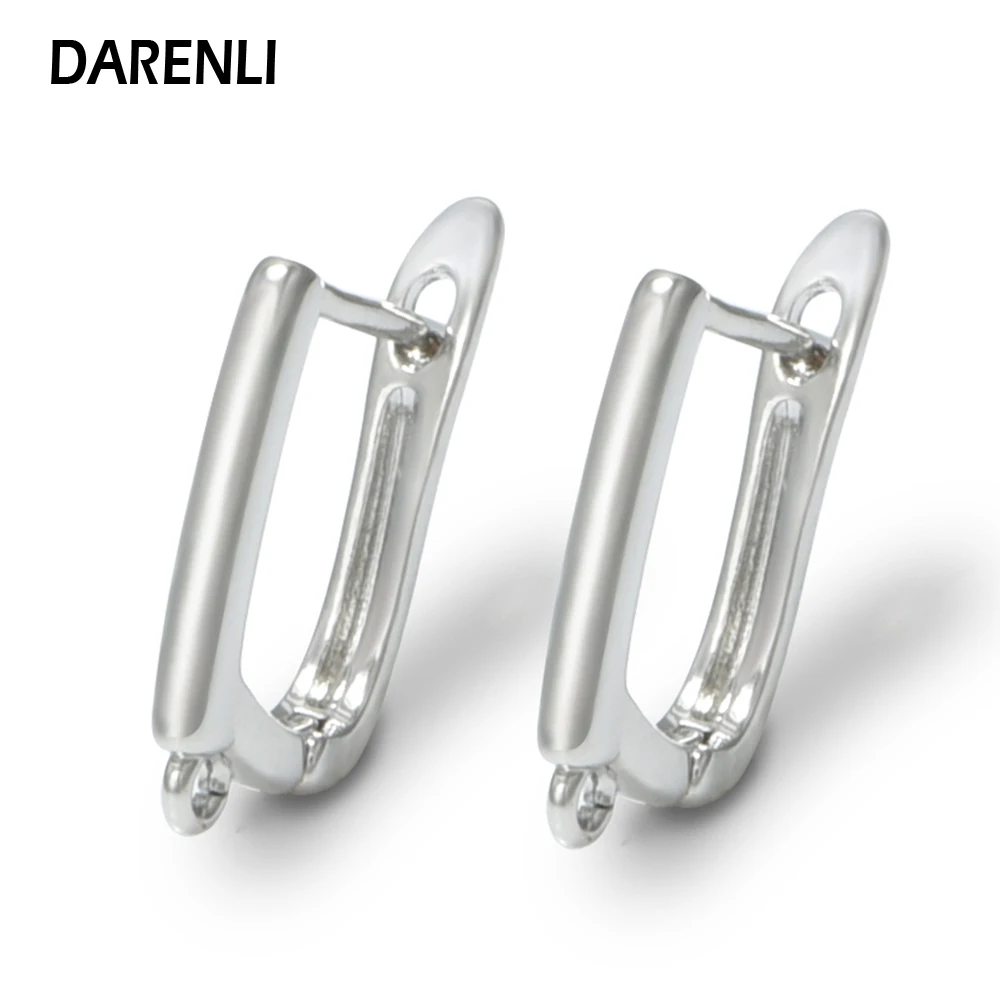 DARENLI 1 Pair 18K Gold/Rhoduim Plated French Earrings Hooks Clasps DIY Making Accessories For Pearl Jewellery Findings
DARENLI 1 Pair 18K Gold/Rhoduim Plated French Earrings Hooks Clasps DIY Making Accessories For Pearl Jewellery Findings