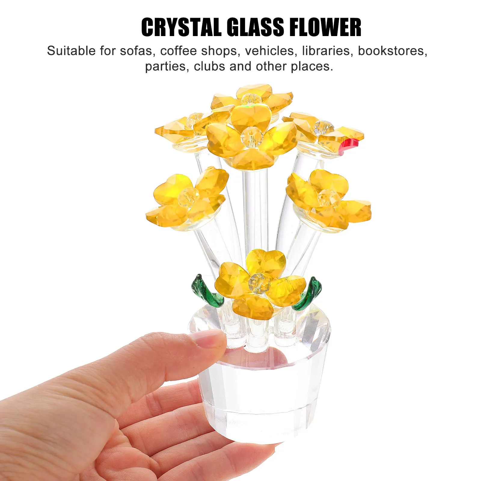 Crystal Craft Flower Shaped Desktop Decor Unique Creative Delicate Ornament Stable Flat Bottom Home Desktop Crystal Flower Decor
Crystal Craft Flower Shaped Desktop Decor Unique Creative Delicate Ornament Stable Flat Bottom Home Desktop Crystal Flower Decor