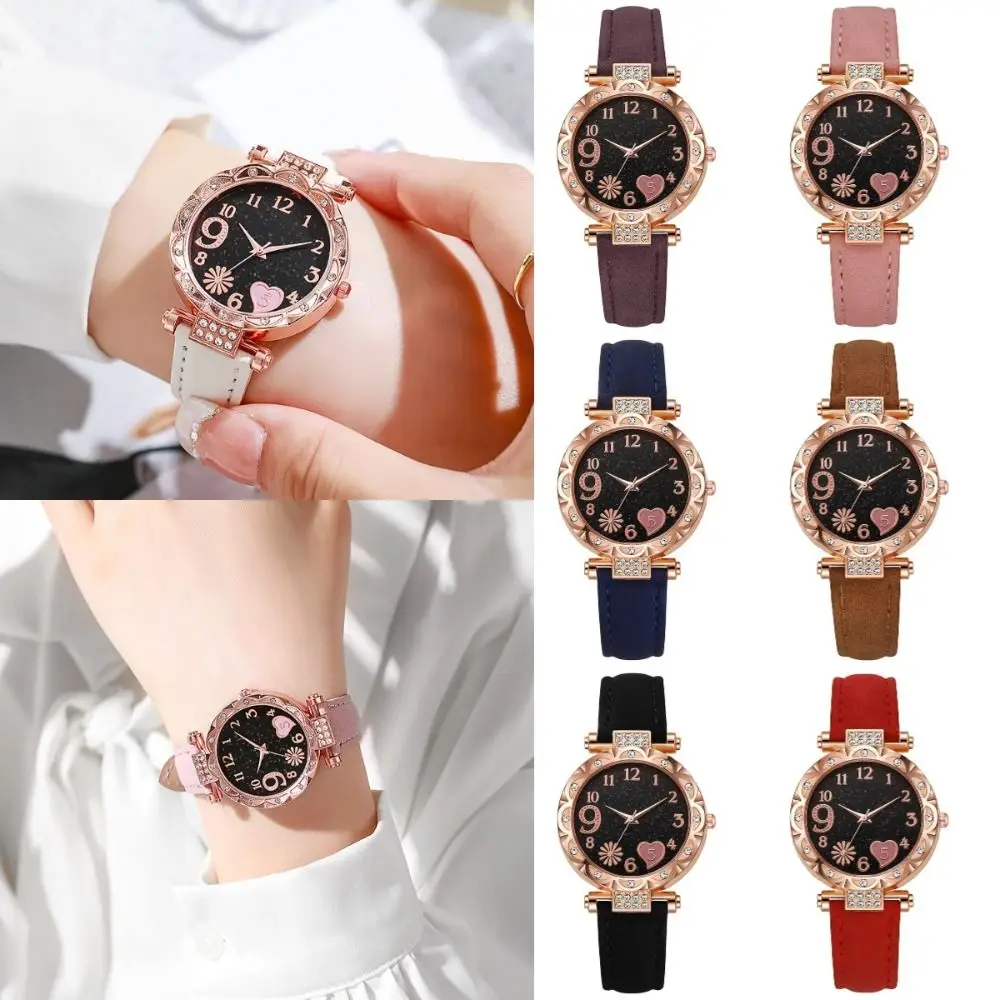 Clock Gift Leather Band Women's Watch Rhinestone Fresh Design Ladies Watch Quartz Watch Fashion Accessories
Clock Gift Leather Band Women's Watch Rhinestone Fresh Design Ladies Watch Quartz Watch Fashion Accessories
