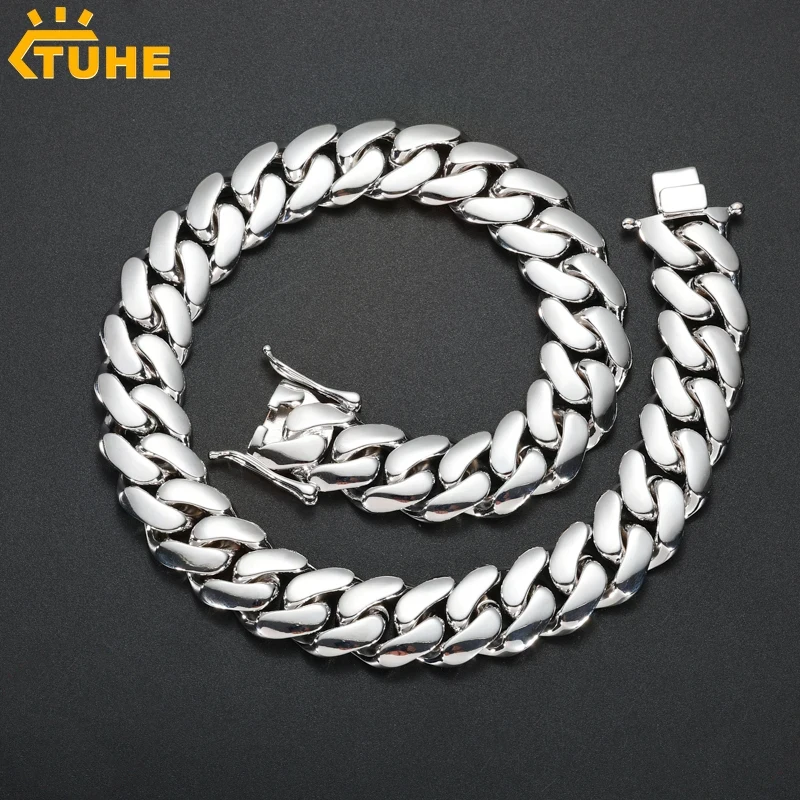 TUHE Unisex Copper Miami Cuban Link Chain for Man 10mm/12mm/14mm 18K Gold Plated Brass Cuban Necklace Hip Hop Jewelry Gift
TUHE Unisex Copper Miami Cuban Link Chain for Man 10mm/12mm/14mm 18K Gold Plated Brass Cuban Necklace Hip Hop Jewelry Gift