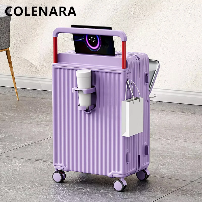 COLENARA USB Charging Luggage Front Opening Boarding Case USB Charging Trolley Case Multifunctional 20"22"24"26 Inch Suitcase
COLENARA USB Charging Luggage Front Opening Boarding Case USB Charging Trolley Case Multifunctional 20"22"24"26 Inch Suitcase