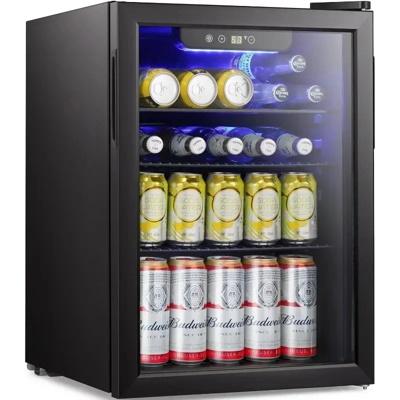 Beverage Refrigerator Cooler-85 Can Mini Fridge Glass Door Stainless Steel Small Drink Dispenser Digital Display
Beverage Refrigerator Cooler-85 Can Mini Fridge Glass Door Stainless Steel Small Drink Dispenser Digital Display