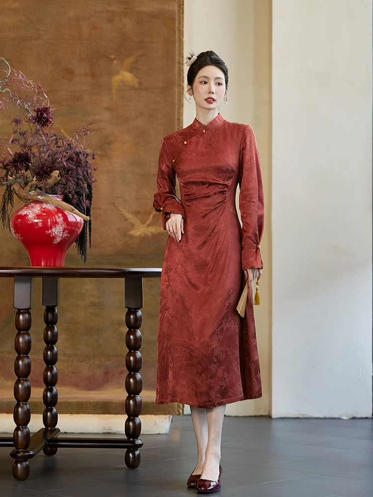 Красный вышитый кимоно-халат в улучшенном китайском стиле для весенне-осенних свадебных церемоний и тостов, утренний халат для невесты
Красный вышитый кимоно-халат в улучшенном китайском стиле для весенне-осенних свадебных церемоний и тостов, утренний халат для невесты