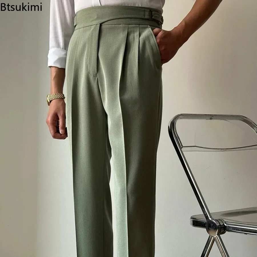 2026 Men's British Style Naples Pant Vintage Gurkha High Waist Straight Suit Trousers Spring Autumn Fashion Business Casual Pant
2026 Men's British Style Naples Pant Vintage Gurkha High Waist Straight Suit Trousers Spring Autumn Fashion Business Casual Pant