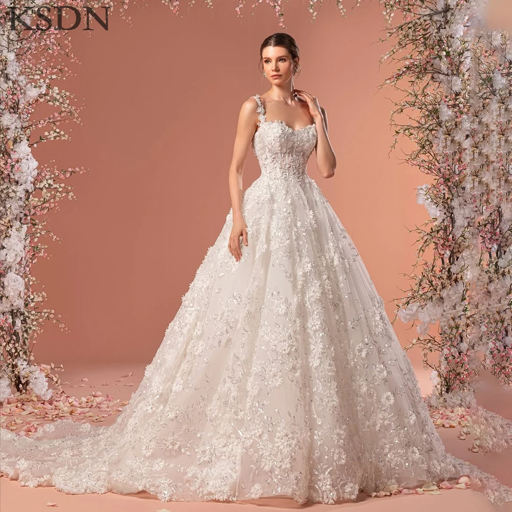 KSDN Luxury Appliques Evening Dresses Elegant Chapel Train Sleeveless Draped Spaghetti Strap Gowns Formal Princess Wedding Dress
KSDN Luxury Appliques Evening Dresses Elegant Chapel Train Sleeveless Draped Spaghetti Strap Gowns Formal Princess Wedding Dress
