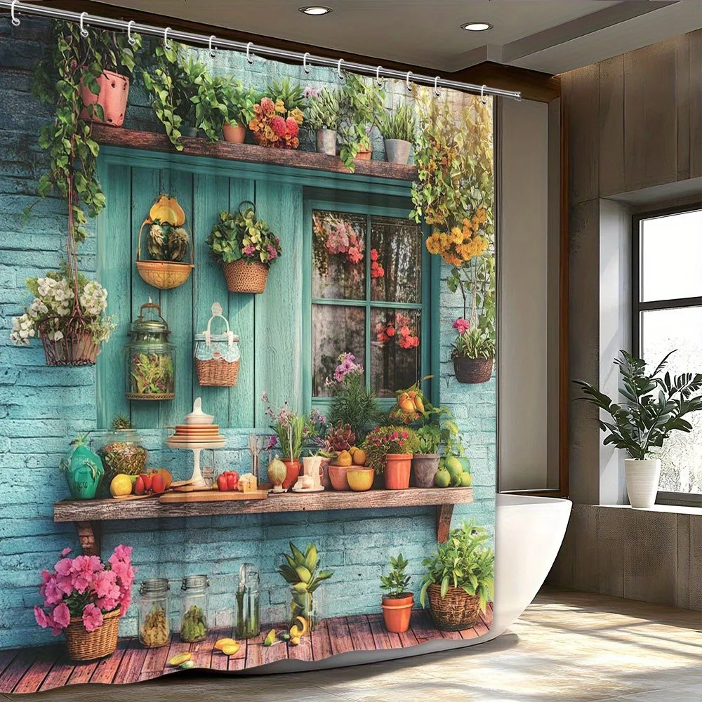 Country-style kitchen wall Shower Curtain Washable Dirt-Resistant Shower Head waterproof Polyester Bath Curtain For Home Decor
Country-style kitchen wall Shower Curtain Washable Dirt-Resistant Shower Head waterproof Polyester Bath Curtain For Home Decor