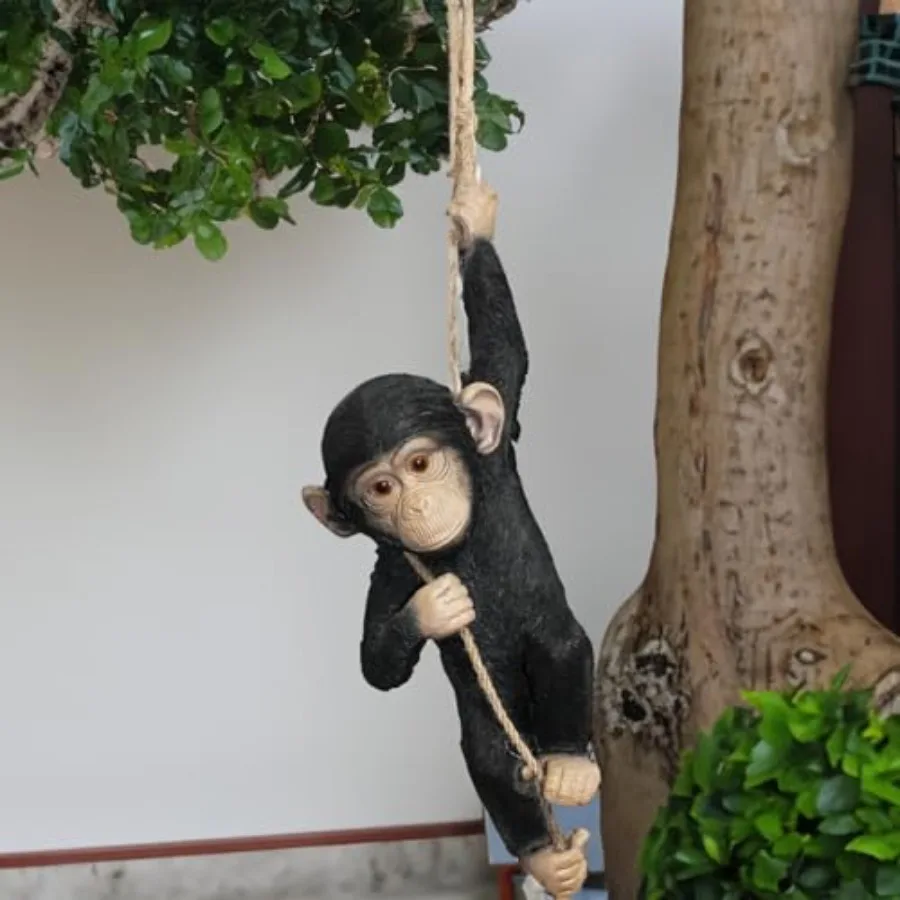 The Enchanted Garden Hanging Monkey on Rope Statue Outdoor Animal Ornaments Home Decor Gardening Gifts
The Enchanted Garden Hanging Monkey on Rope Statue Outdoor Animal Ornaments Home Decor Gardening Gifts