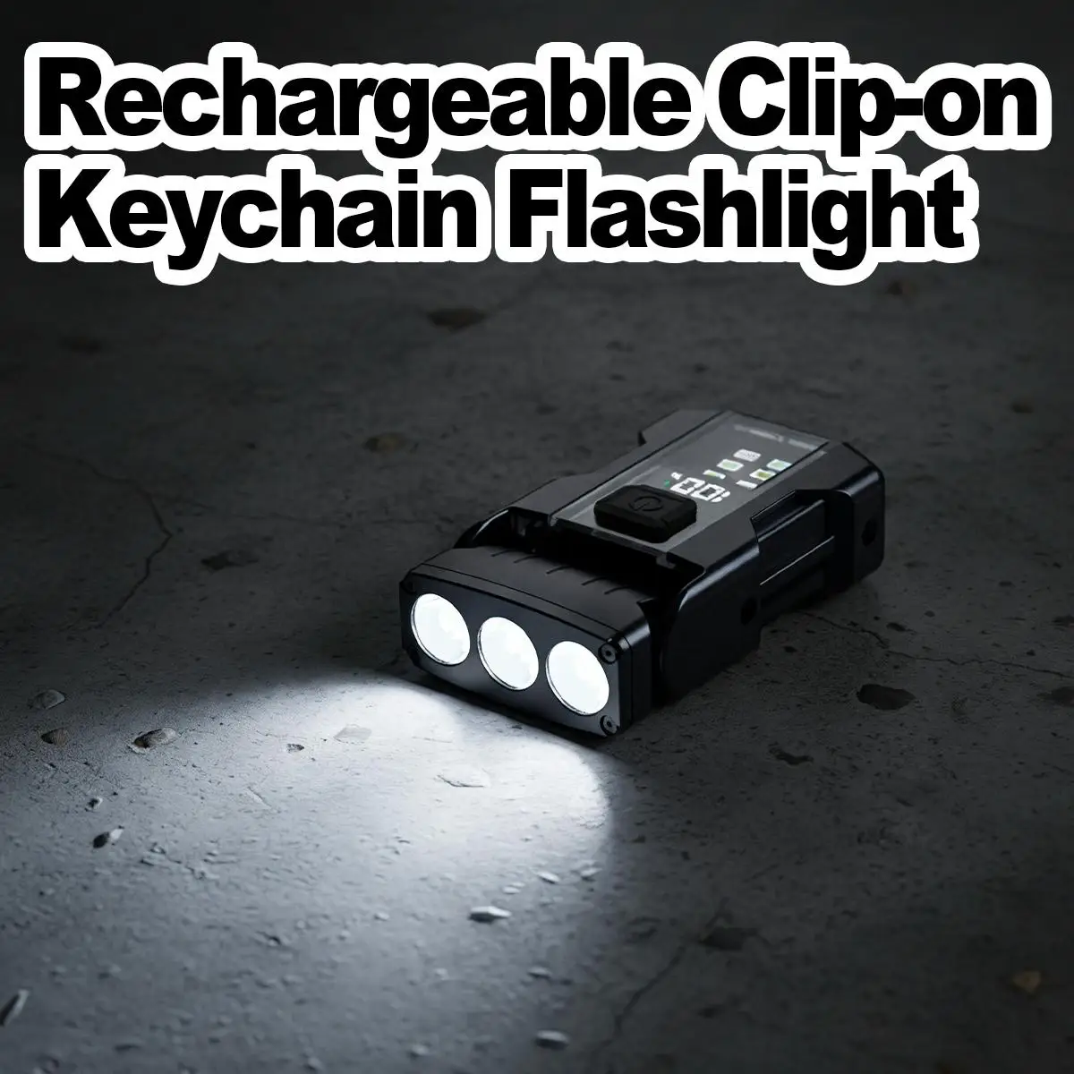Rechargeable LED Flashlights Warning Light Super Bright Work Light Multifunctional Powerful Pocket Magnet USB C Magnetic Mini