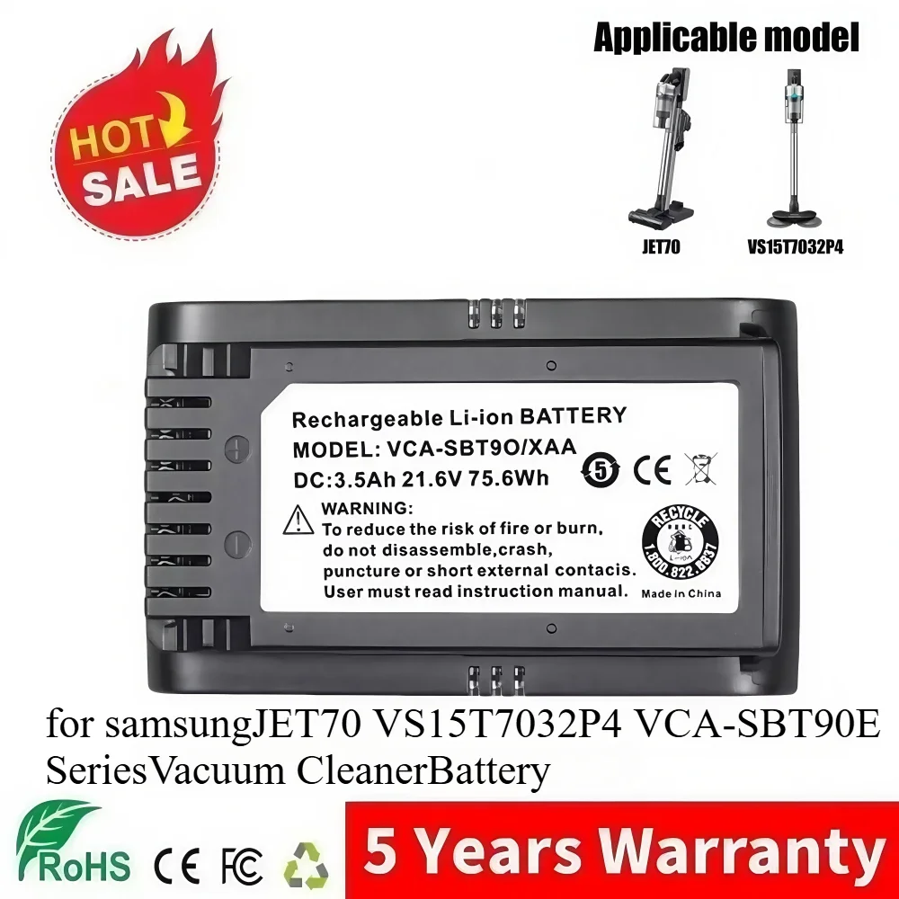 For samsung jet70 Dust collector battery VS15T7032P4 VCA-SBT90E,VS15R8542S1,Jet90E pet,Jet70 turbo,Jet70 Pro,Jet70 complete.
For samsung jet70 Dust collector battery VS15T7032P4 VCA-SBT90E,VS15R8542S1,Jet90E pet,Jet70 turbo,Jet70 Pro,Jet70 complete.
