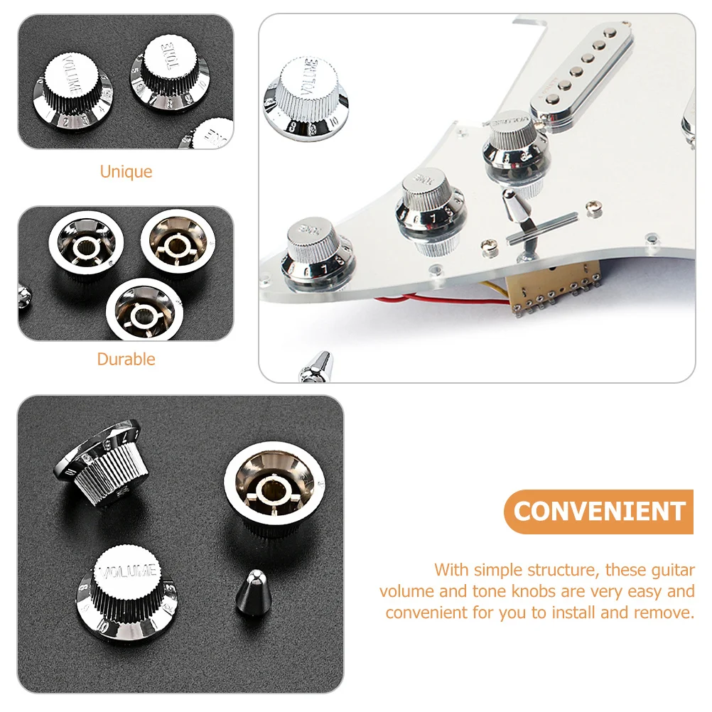1Set Plastic Rotary Potentiometer Knobs Durable Guitar Tone Volume Control Caps Replacement Electric Guitar Accessories
1Set Plastic Rotary Potentiometer Knobs Durable Guitar Tone Volume Control Caps Replacement Electric Guitar Accessories