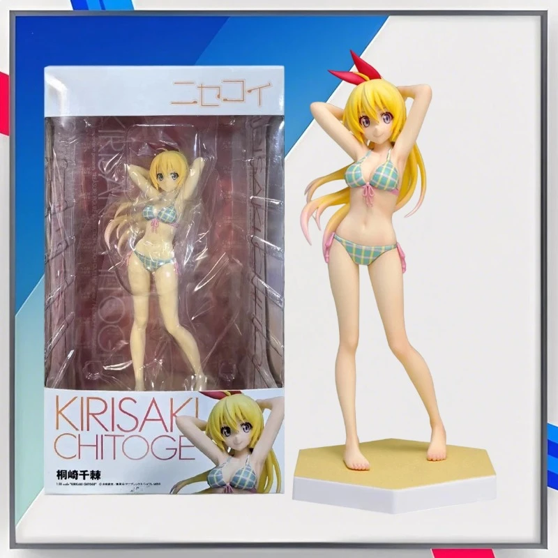 17CM Nisekoi Kirisaki Chitoge Figure Beach Queens Ver 1/10 Standing Animation Model Toy Gift Collection Action Figure PVC
17CM Nisekoi Kirisaki Chitoge Figure Beach Queens Ver 1/10 Standing Animation Model Toy Gift Collection Action Figure PVC