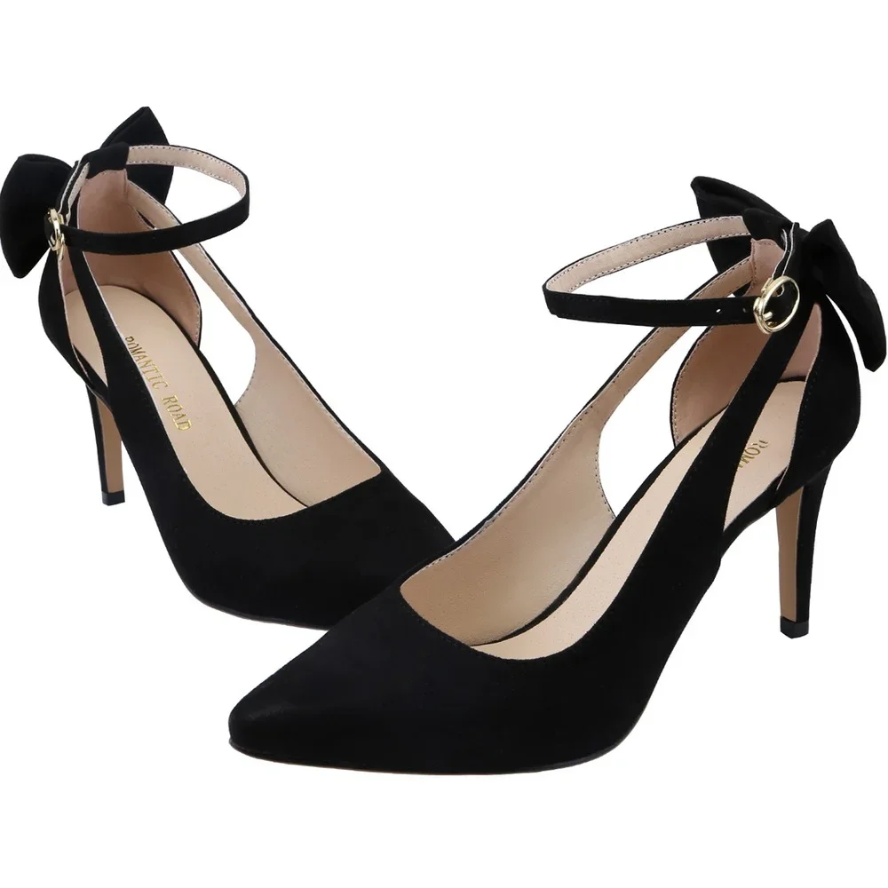 Women's Pumps Ankle Strap Sandals Slingback Bow High Heels Kitten 9cm Pointed Toe Heel Party Wedding Dress Comfortable Shoes
Women's Pumps Ankle Strap Sandals Slingback Bow High Heels Kitten 9cm Pointed Toe Heel Party Wedding Dress Comfortable Shoes