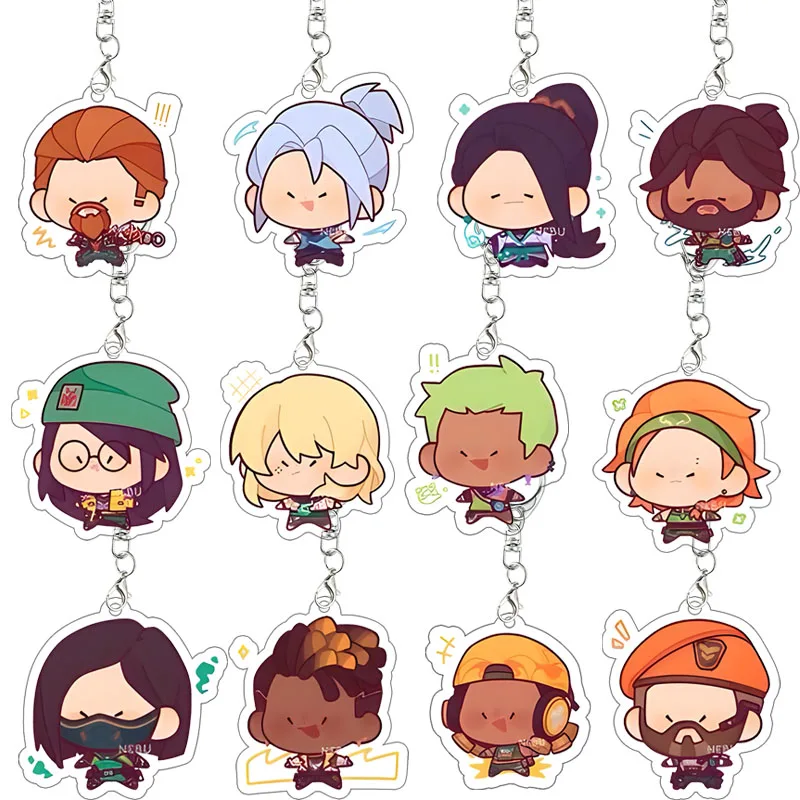 VALORANT Acrylic Keychain Jett Sage Breach Gekko Reyna Neon Reyna Keyring Anime Cartoon Decor Accessories Bag Pendant Gifts
VALORANT Acrylic Keychain Jett Sage Breach Gekko Reyna Neon Reyna Keyring Anime Cartoon Decor Accessories Bag Pendant Gifts