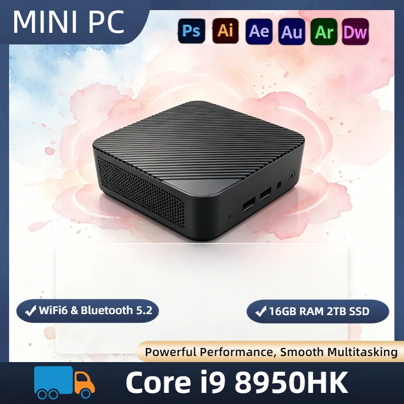 Intel i9-8950HK Mini PC 16GB RAM 512GB NVMe SSD Triple 4K Display WiFi6 BT5.2 Silent Home Office Desktop Pro
Intel i9-8950HK Mini PC 16GB RAM 512GB NVMe SSD Triple 4K Display WiFi6 BT5.2 Silent Home Office Desktop Pro