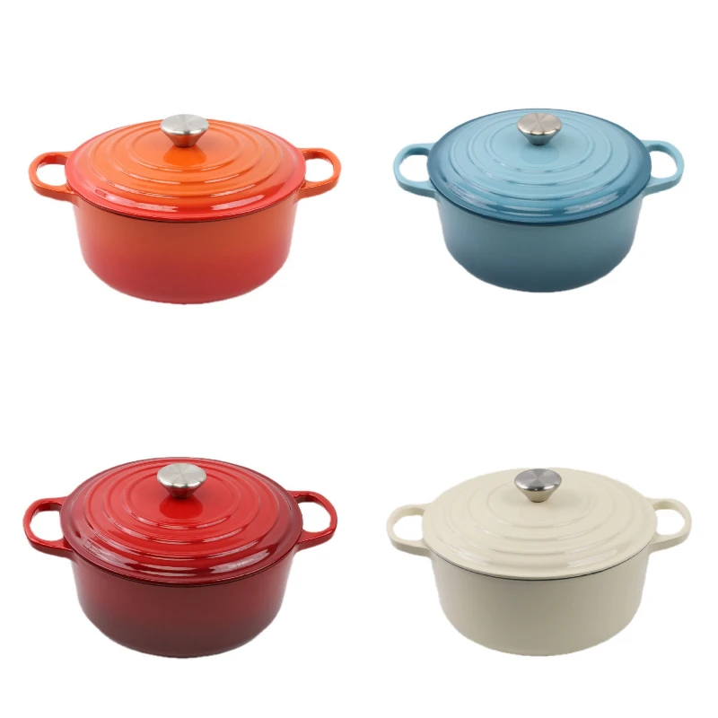 High-quality cast iron enamel pot enamel combination set housewarming gift saucepan seafood pot pan milk pot set
High-quality cast iron enamel pot enamel combination set housewarming gift saucepan seafood pot pan milk pot set