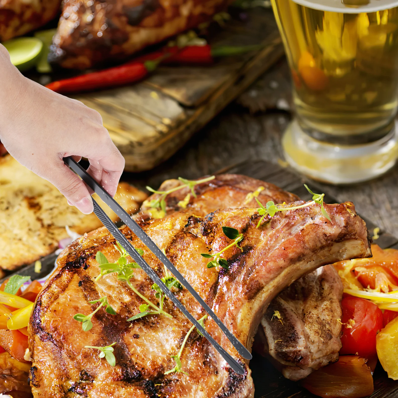 2 шт., набор кухонных щипцов из нержавеющей стали для гриля, сервировки салата, барбекю, корейской еды, прецизионная обработка, кухонные инструменты
2 шт., набор кухонных щипцов из нержавеющей стали для гриля, сервировки салата, барбекю, корейской еды, прецизионная обработка, кухонные инструменты