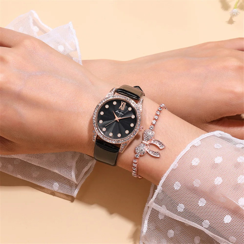 Fashion Temperament Female Student Belt Watch Luxury Water Diamond British Women's Casual Wrist Watch
Fashion Temperament Female Student Belt Watch Luxury Water Diamond British Women's Casual Wrist Watch