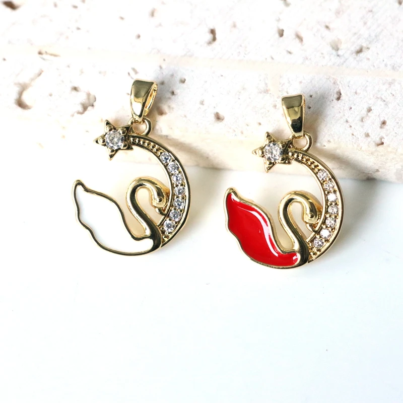 10pcs16mm Crystal Animal Swan Charms Pendants for Jewelry Making Necklaces Earrings Bracelets Accessories DIY Gifts
10pcs16mm Crystal Animal Swan Charms Pendants for Jewelry Making Necklaces Earrings Bracelets Accessories DIY Gifts