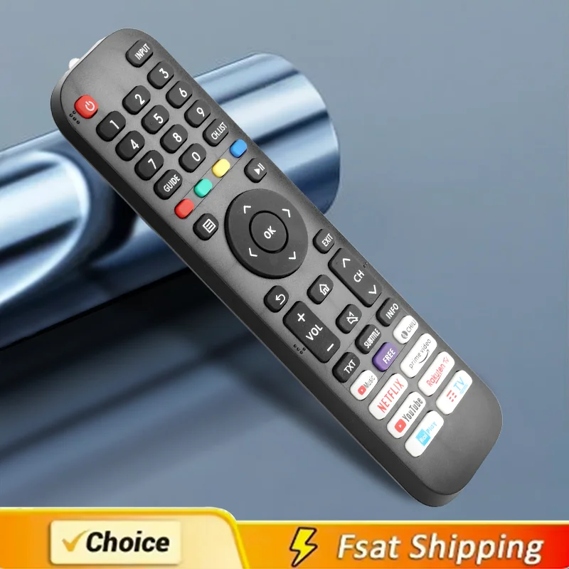 EN2H30H Remote Control For Hisense TV 75A7100F Replacement Controller With NETFLIX PrimeVideo YouTube Buttons