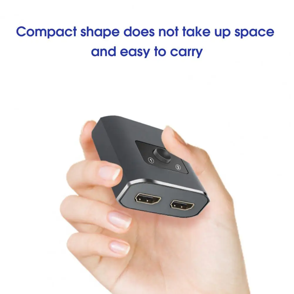 Video Splitter Switcher High Resolution Stable Output Plug Play HDMI-compatible 1 in 2 Out 4K 60Hz Bi-Direction Video Adapter
Video Splitter Switcher High Resolution Stable Output Plug Play HDMI-compatible 1 in 2 Out 4K 60Hz Bi-Direction Video Adapter