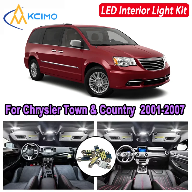 Kcimo LED For Chrysler Town & Country (2001-2007) Premium Bright LED Interior Dome Map Trunk Light Kit Car Led Lamps Canbus Car 
Kcimo LED For Chrysler Town & Country (2001-2007) Premium Bright LED Interior Dome Map Trunk Light Kit Car Led Lamps Canbus Car