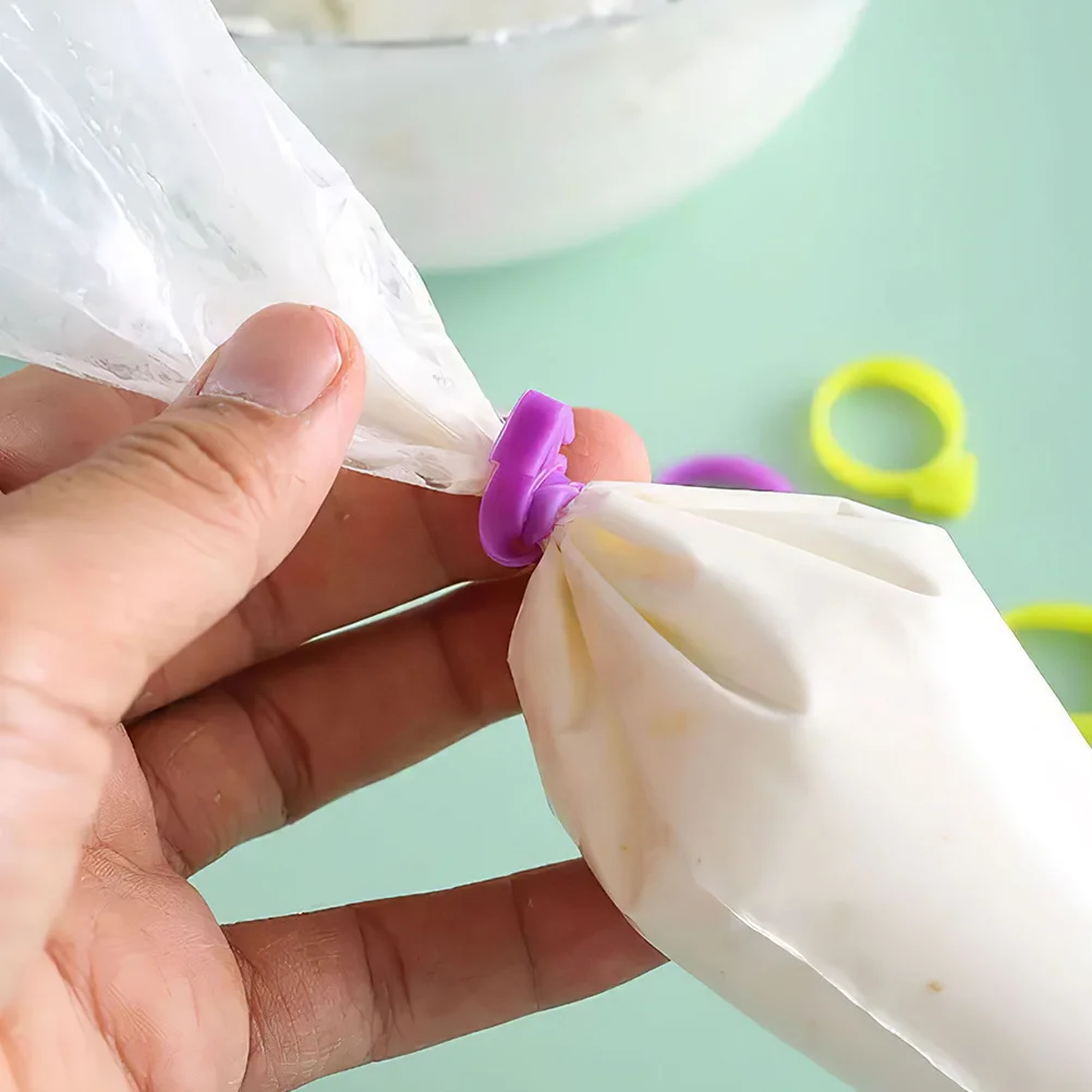 50Pcs Pastry Bag Ties Silicone Sealing Rings and Firm for Professional Results Bag Clip Clips for Bags
50Pcs Pastry Bag Ties Silicone Sealing Rings and Firm for Professional Results Bag Clip Clips for Bags