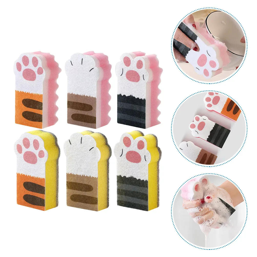 6pcs Cat Claw Kitchen Sponges Dish Scrubber Bowl Pot Cleaning Sponge Reusable Strong Lightweight Non-Woven Fabric
6pcs Cat Claw Kitchen Sponges Dish Scrubber Bowl Pot Cleaning Sponge Reusable Strong Lightweight Non-Woven Fabric
