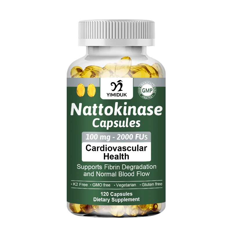 Nattokinase Supplement 2000 FU with Coenzyme Q10 & Vitamin K2 High Absorption Formula Nattokinase Supplement 120 Capsules, Vegan
Nattokinase Supplement 2000 FU with Coenzyme Q10 & Vitamin K2 High Absorption Formula Nattokinase Supplement 120 Capsules, Vegan