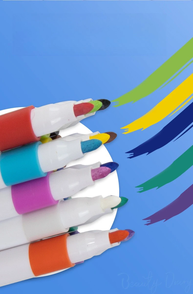 12/24/36/48 Pcs Soft Tip Acrylic Marker Set For Kids' Painting Works on Stone Ceramic Glass Wood Fabric School Supplies
12/24/36/48 Pcs Soft Tip Acrylic Marker Set For Kids' Painting Works on Stone Ceramic Glass Wood Fabric School Supplies