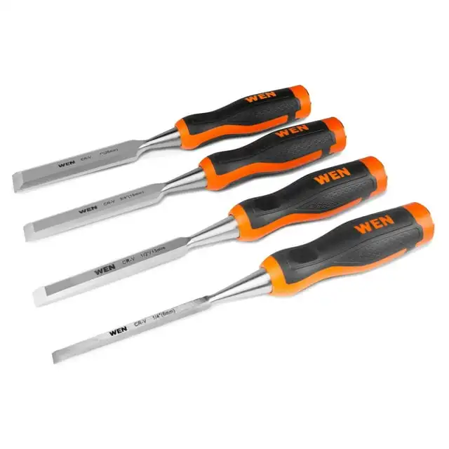 WEN Short Blade Wood Chisel Set with Heat-Treated Carbon Steel Blades, 4 Piece (CH4010)
WEN Short Blade Wood Chisel Set with Heat-Treated Carbon Steel Blades, 4 Piece (CH4010)