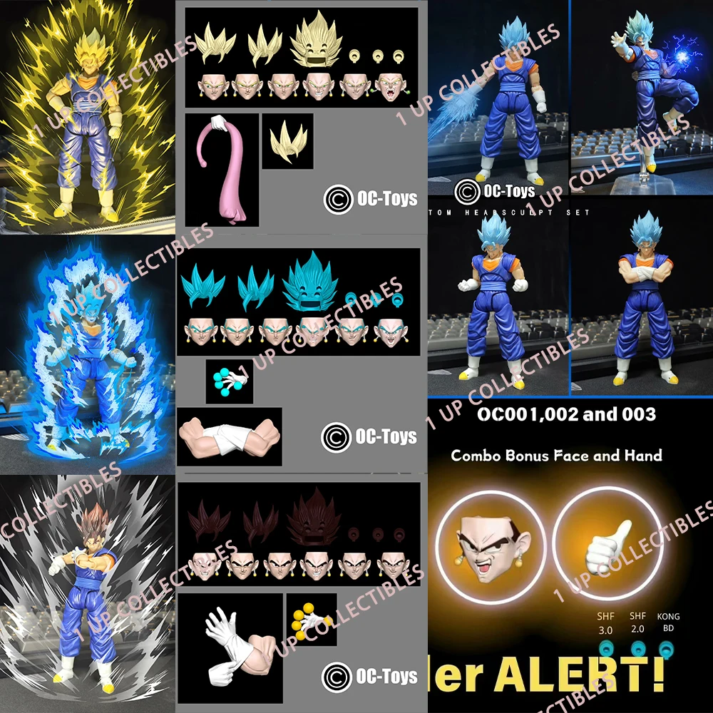 Oc-Toys Vegetto Son Goku Vegeta Potara Heads Accessories Action Figure Dragon Ball Z Shf Super Saiyan Anime Collect Gifts Toys
Oc-Toys Vegetto Son Goku Vegeta Potara Heads Accessories Action Figure Dragon Ball Z Shf Super Saiyan Anime Collect Gifts Toys