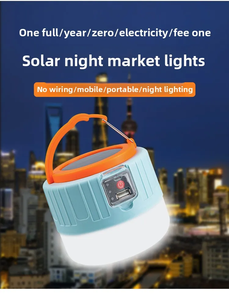 Портативная солнечная светодиодная аварийная лампа, энергосберегающее освещение для кемпинга, отключения электроэнергии и ночного рынка
Портативная солнечная светодиодная аварийная лампа, энергосберегающее освещение для кемпинга, отключения электроэнергии и ночного рынка